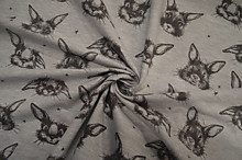 Футер зайцы на сером